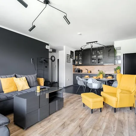 아파트호텔 Baltica Towers Modern White&black 그단스크