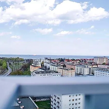 Lägenhetshotell Baltica Towers Modern White&black Gdańsk